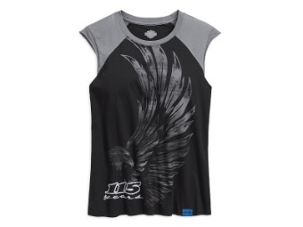Tank-Top, 115th Anniversary, Slim Fit, Harley-Davidson, Schwarz/Grau