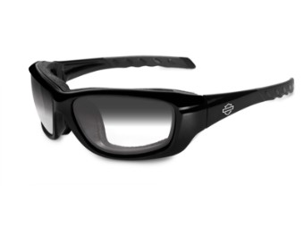 Brille, Gravity LA, Light Smoke Gry Gloss, Wiley X, Harley-Davidson, Schwarz