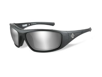 Sonnnenbrille, Tank, Harley-Davidson, PPZ Grey Silver Flash, Matte Black Frame