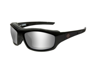 Sonnenbrille, Tunnel, Harley-Davidson, Grey Silver Flash, Gloss Black Frame