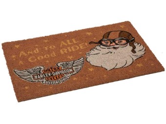 Fußmatte, Weihnachtsmann-Motiv, Türvorleger, 76,2 x 45,7 cm, Harley-Davidson