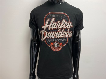 T-Shirt, Agitator, Harley-Davidson, Schwarz