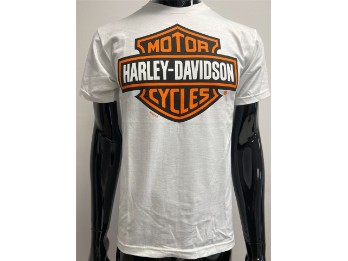 Harley-Davidson T-Shirt Bar & Shield Weiß