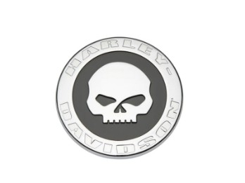 Harley-Davidson Medallion Willie G Skull Silber