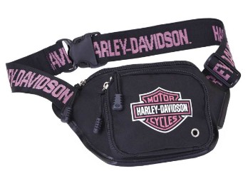 Harley-Davidson Gürteltasche Pink Bar & Shield Logo Wasserabweisend Pink