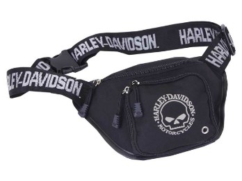 Harley-Davidson Willie G Skull Logo Belt Bag Gürteltasche Hipbag Bauchtasche Schwarz