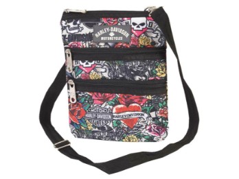 Harley-Davidson Umhängetasche X-Body Crossbody Sling Tattoo Print