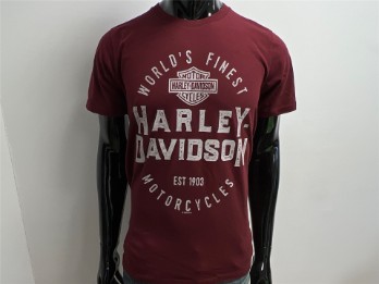 T-Shirt, Impression, Harley-Davidson, Rot
