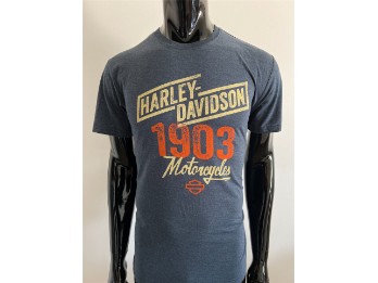 Harley-Davidson Dealershirt Vintage 1903 Blau