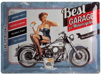 Blechschild, Metall, Nostalgic Art, Retro, Harley-Davidson, Bunt, 30 x 40 cm