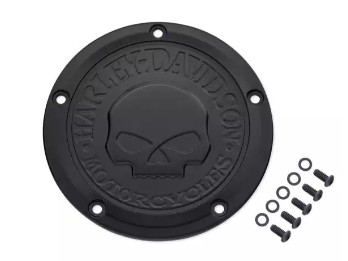 Derby Deckel Willie G Skull, Harley-Davidson, Schwarz