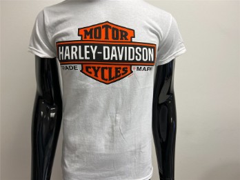 Harley-Davidson T-Shirt Elongated B&S Weiß