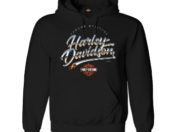 Harley-Davidson Dealer Shirt / Pullover Lübeck Holstentor Men Hoodie Chrome Attitude Schwarz 3001733    3XL