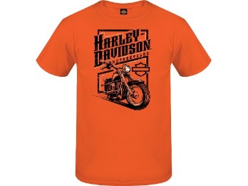 Harley-Davidson T-Shirt Vertical Drive Orange