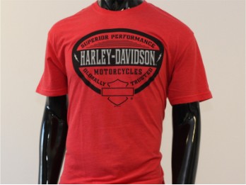 T-Shirt, Always Show Off, Harley-Davidson, Rot