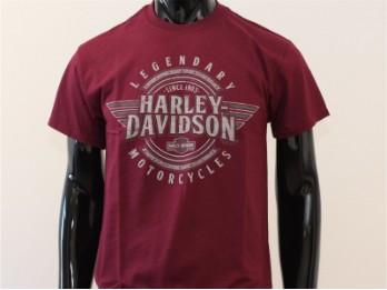 T-Shirt, Honor, Harley-Davidson, Rot