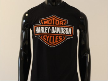 Harley-Davidson Tank-Top Bar & Shield Schwarz