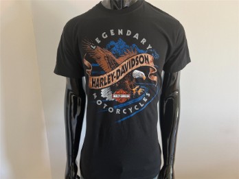 T-Shirt, First, Harley-Davidson, Schwarz