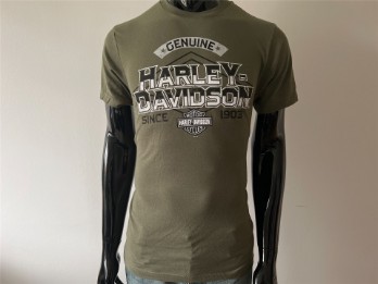 T-Shirt, Sure Thing, Harley-Davidson, Grün