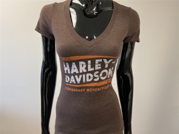Harley-Davidson T-Shirt Road Sign Braun