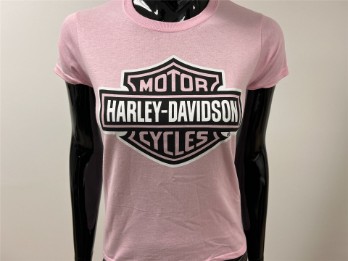 T-Shirt, Bar & Shield, Harley-Davidson, Pink