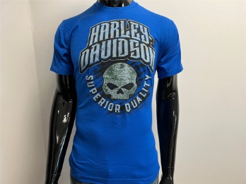 Harley-Davidson T-Shirt Dealershirt Lübeck Stay Arched Blau