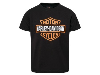 Harley-Davidson Kinder T-Shirt Bar & Shield schwarz Dealer Shirt 