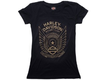 Harley-Davidson Dealer Shirts mit Backprint Lübeck Holstentor Damen Whoosh 26205
