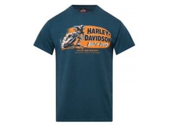 Harley-Davidson Dealer Shirt Men Dirt Track Lübeck Holstentor