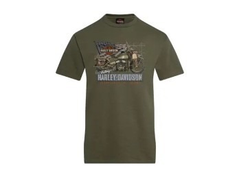 Harley-Davidson Liberator Dealer-Shirt mit Lübeck Holstentor Backprint 40294938