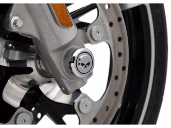 Harley-Davidson Mutternkappen für die Vorderachse Willie G Skull chrom 43000318