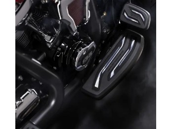 Harley-Davidson Carbide Fahrertrittbretter schwarz cut 50503323
