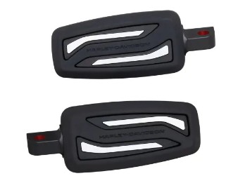 Harley-Davidson Carbide Sozius-Fußrasten schwarz cut 50503329