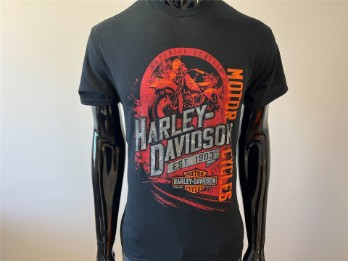 T-Shirt, Stacks, Harley-Davidson, Schwarz