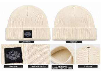 Harley-Davidson Strickmütze Creme / Off-White – 97690-26VM
