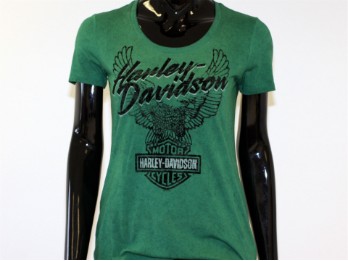 T-Shirt, Forever, Harley-Davidson, Grün