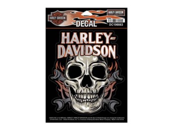 Harley-Davidson Aufkleber Schädel