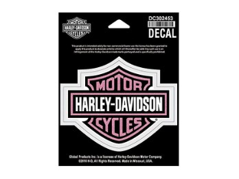 Harley-Davidson Aufkleber Bar & Shield Pink