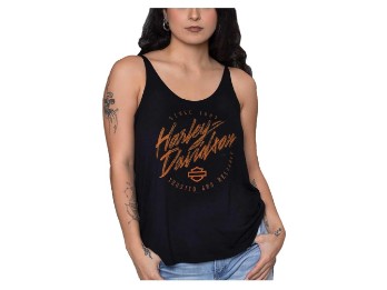 Harley-Davidson Dealer Shirts mit Backprint Lübeck Holstentor Damen Sketchy Schwarz 25032