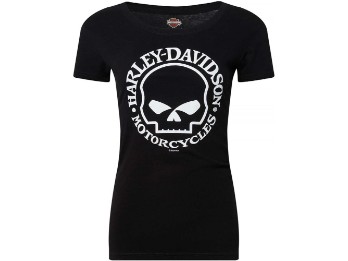 Harley-Davidson Willie G Skull Dealer-Shirt mit Lübeck Holstentor Backprint 40294896 