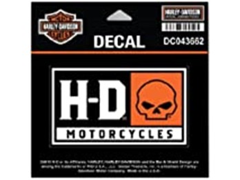 Harley-Davidson Aufkleber Willie G. und H-D Initialien