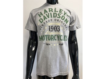 Harley-Davidson T-Shirt Tall Word Grau