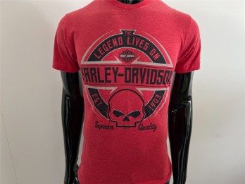 T-Shirt, Power Red, Harley-Davidson, Rot