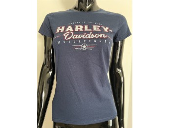 Harley-Davidson T-Shirt Burst Blau