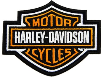 Harley-Davidson Patch Aufnäher Bar&Shield Orange Small 179663
