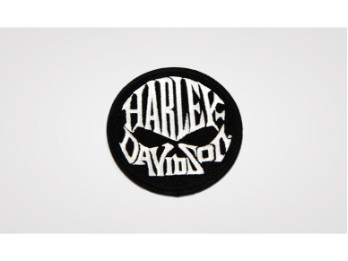 Harley-Davidson® Aufnäher "Skull Text Round" 180260 682608011918