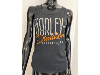 Harley-Davidson Damen Top Script Schwarz