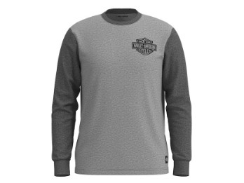 T-Shirt, Bar & Shield Colorblock, Harley-Davidson, Grau