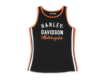 Harley-Davidson Top Iconic Side Stripe Tank Schwarz