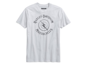 T-Shirt, Lightning Bolt, Harley-Davidson, Weiß